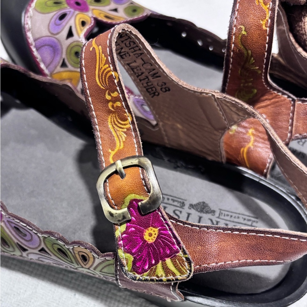 L'ATISTE Women's Colorful Floral Loafers - Picture 4 of 15